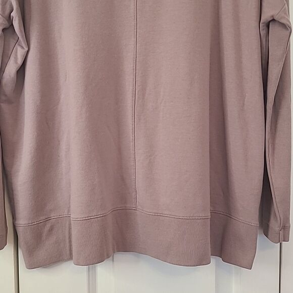 J. Jill Purejill Lavender Pima Cotton Modal Long Sleeve Turtle Neck Top Size M - Picture 7 of 8